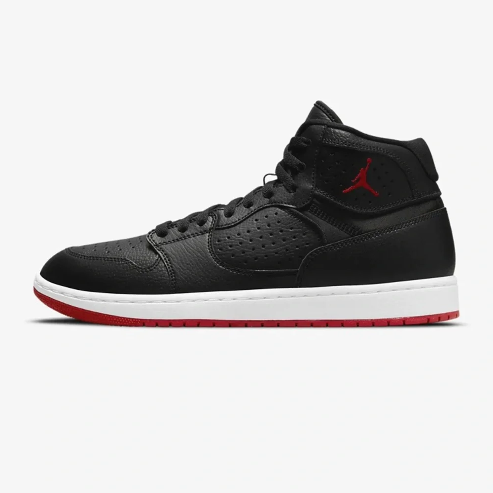 Nike Air Jordan Access Black Red Basketball Trainers Sneakers Jumpman